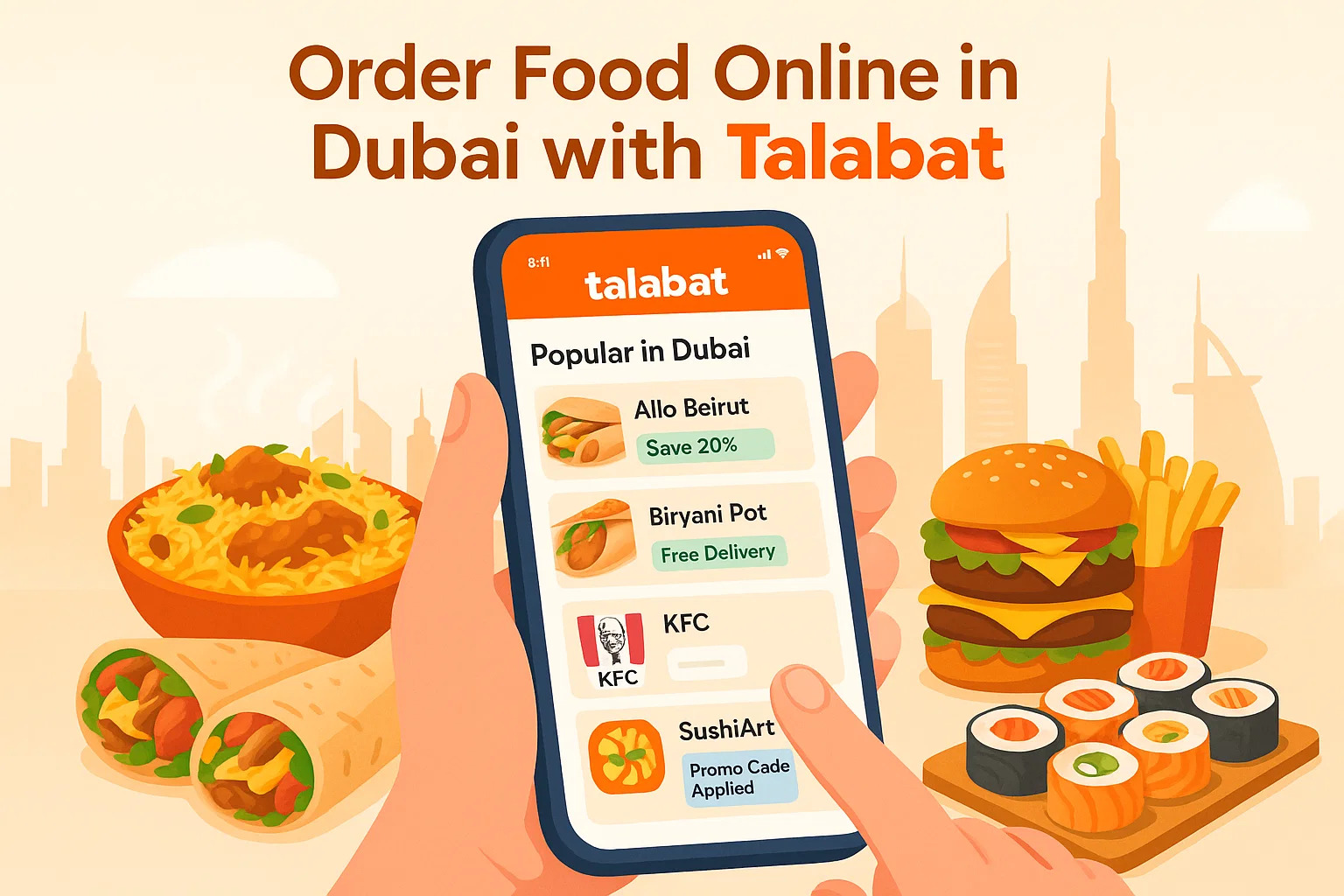 Order Food Online in Dubai with Talabat: Your Ultimate Guide to Savings and Convenience